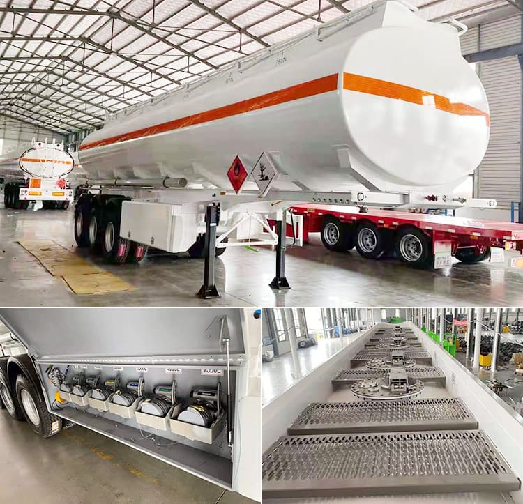 tri axle fuel tanker trailer