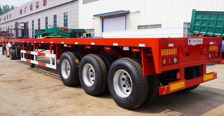 40Ft Semi Truck Flatbed Trailer for Sale Prices Manufacturers