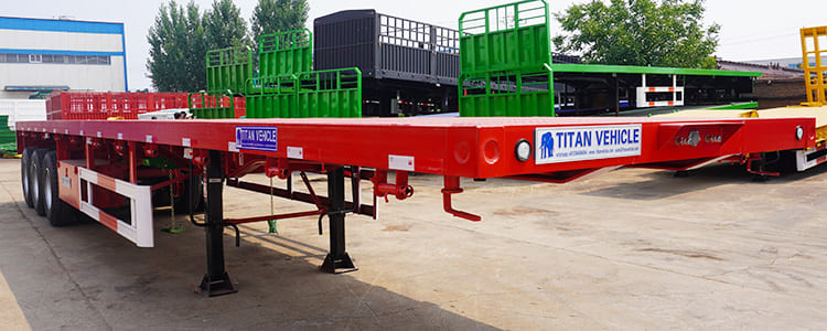 40Ft Semi Truck Flatbed Trailer for Sale Prices Manufacturers