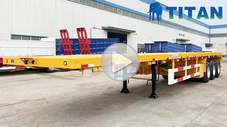 tri axle flatbed trailer
