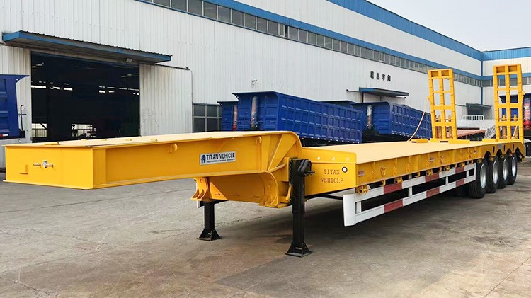 Low Bed Truck Trailer | 4 Axle Low Bed Trailer Price | What is Low Bed Trailer?