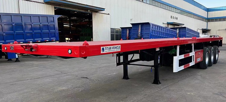 40Ft Flat Deck Trailer for Sale Near Me | Flat Deck Tri Axle Trailer for Sale in Sudan