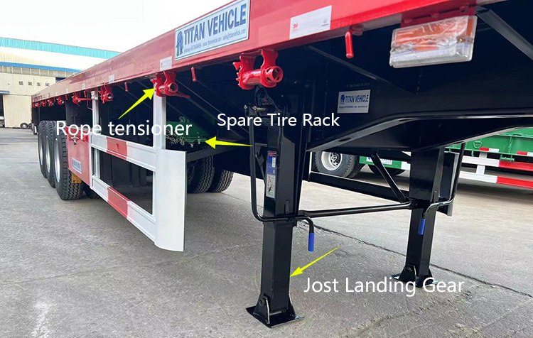 40Ft Flat Deck Trailer for Sale Near Me | Flat Deck Tri Axle Trailer for Sale in Sudan