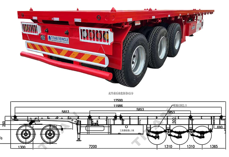 Schmitz Trailers For Sale | Triple Axle Flatbed Truck Trailers For Sale In Zimbabwe