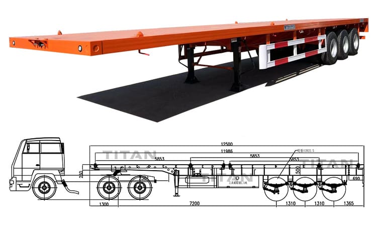 Schmitz Cargobull Trailer | Tri Axle 40Ft Flatbed Trailers For Sale Harare, Zimbabwe