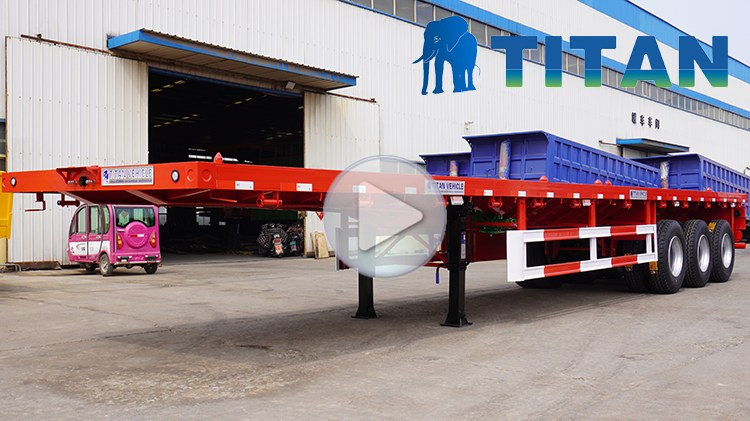 STU Trailers Limited Company | 3 Axle 12M Semi Truck Flatbed Trailer Price In Zimbabwe