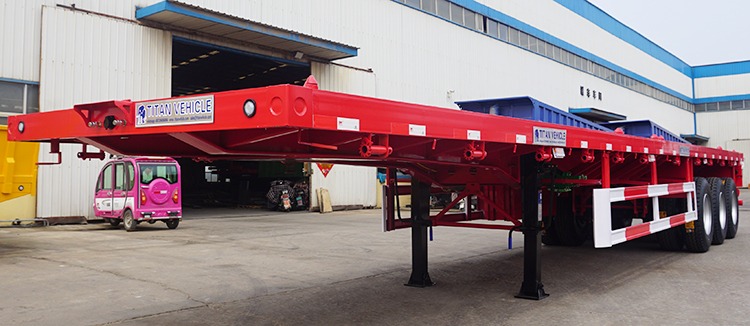 STU Trailers Limited Company | 3 Axle 12M Semi Truck Flatbed Trailer Price In Zimbabwe