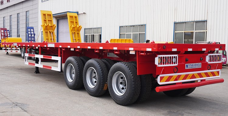 STU Trailers Limited Company | 3 Axle 12M Semi Truck Flatbed Trailer Price In Zimbabwe