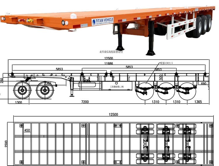 STU Trailers Limited Company | Cheap 3 Axle 40 Feet Flatbed Trailer Manufacturer In Zimbabwe
