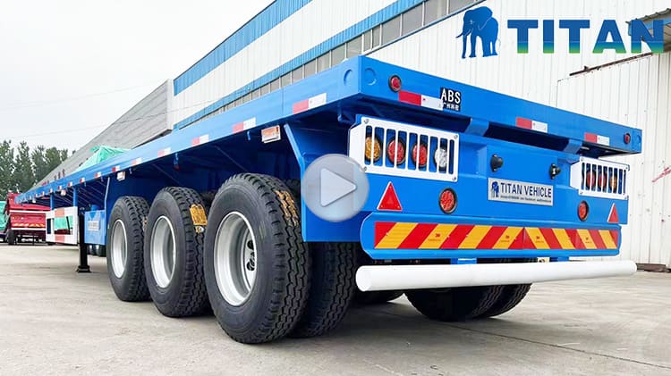 Tri Axle 12M Flatbed Trailer Prices for Sale in Philippines Manila