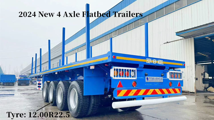 New 4 Axle Flatbed Trailers for Sale in Senegal