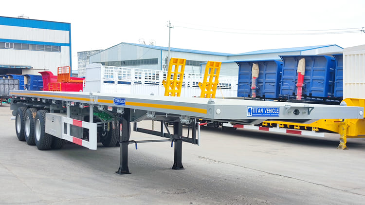 2024 40 Ft Flatbed Semi Truck Trailer for Sale in Tanzania