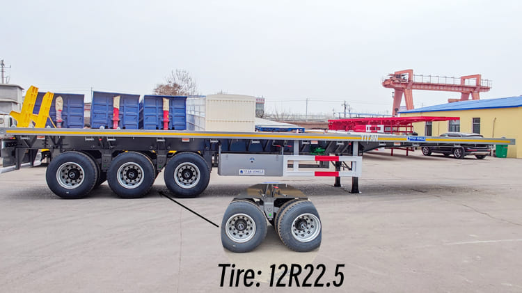 2024 40 Ft Flatbed Truck Trailer for Sale in Tanzania | New Tri Axle Flatbed Semi Truck Trailer in Dar es Salaam