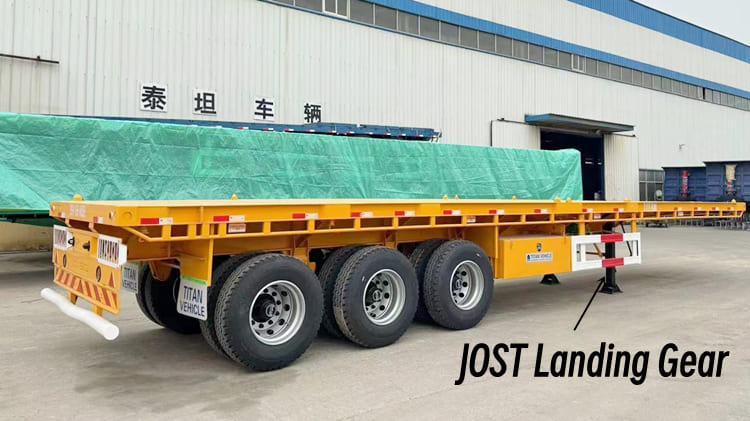 40 Foot Tri Axle Flat Deck Trailer for Sale Near Me in Guam