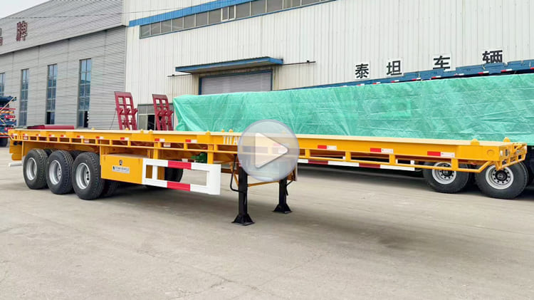 40 Foot Tri Axle Flat Deck Trailer for Sale Near Me in Guam