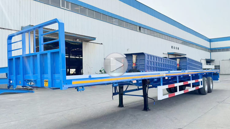 Commercial 2 Axle Flatbed Trailer for Sale Price in Mexico