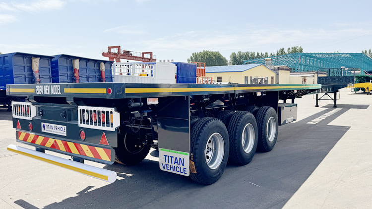Tri Axle Extendable Flat Bed Trailer for Sale in Nigeria