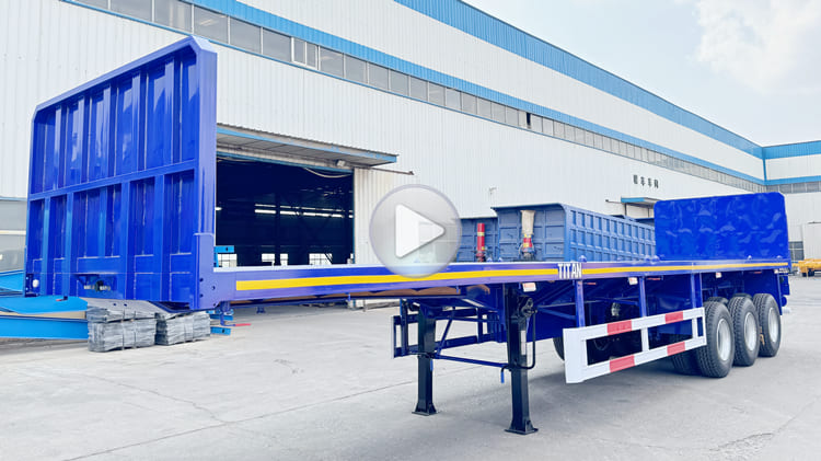 40Ft Flat Bed Semi Trailer for Sale in Dominican