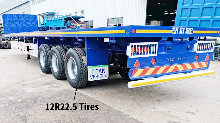 Buy New 3 Axle 40 Foot Flatbed Trailer for Sale Near Me in Tanzania