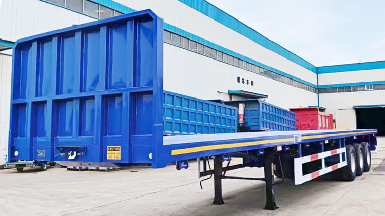 Buy New 3 Axle 40 Foot Flatbed Trailer for Sale Near Me in Tanzania