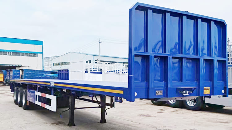 Buy New 3 Axle 40 Foot Flatbed Trailer for Sale Near Me in Tanzania
