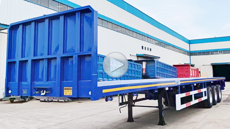 Buy New 3 Axle 40 Foot Flatbed Trailer for Sale Near Me in Tanzania