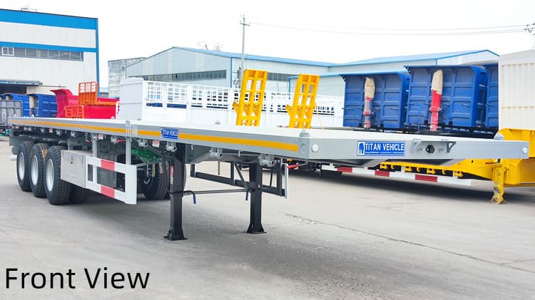 Tri Axle Flatbed Trailer for Sale in Tanzania