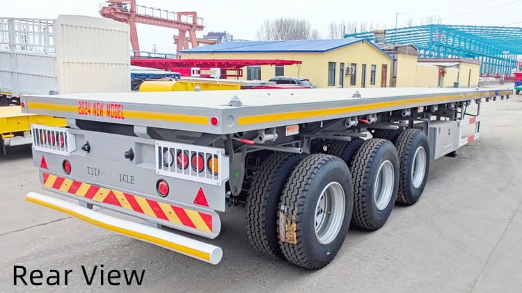 Tri Axle Flatbed Trailer for Sale in Tanzania