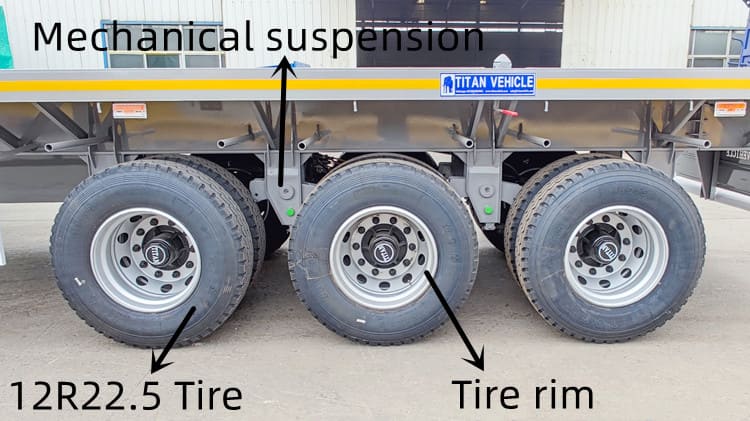 Tri Axle Flatbed Trailer for Sale in Tanzania