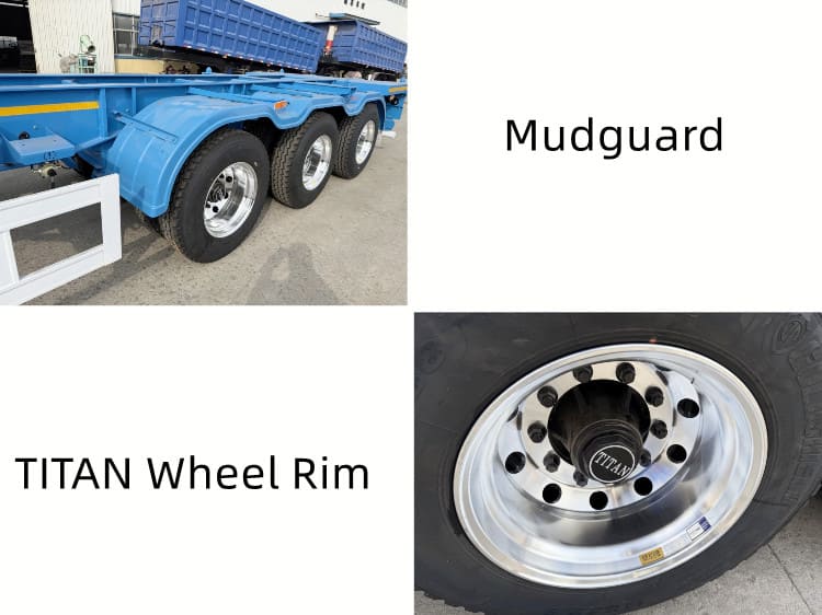3 Axle Container Chassis Trailer for Sale in Congo