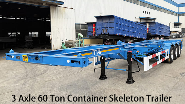 3 Axle 60 Ton Container Skeleton Trailer for Sale in Jamaica