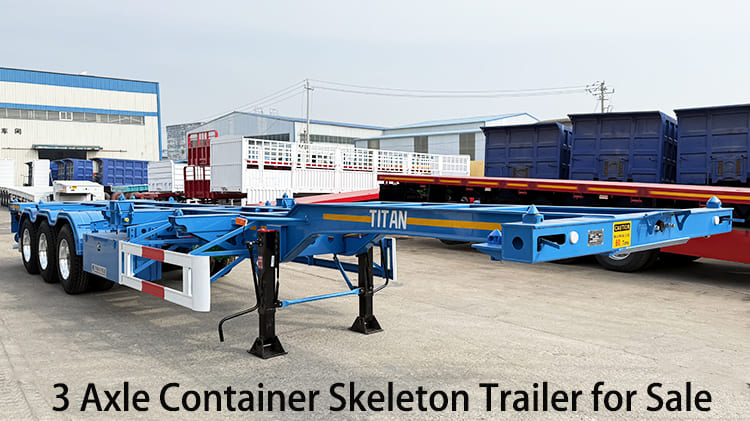 3 Axle 60 Ton Container Skeleton Trailer for Sale in Jamaica