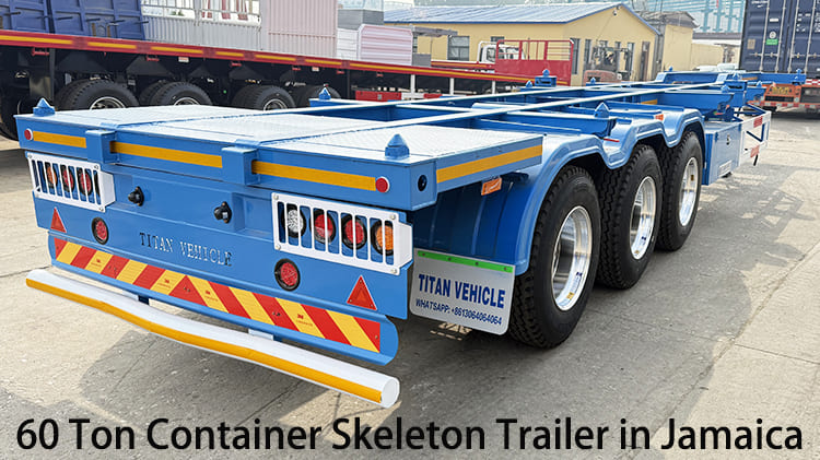 3 Axle 60 Ton Container Skeleton Trailer for Sale in Jamaica