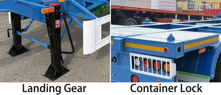 3 Axle 60 Ton Container Skeleton Trailer for Sale in Jamaica