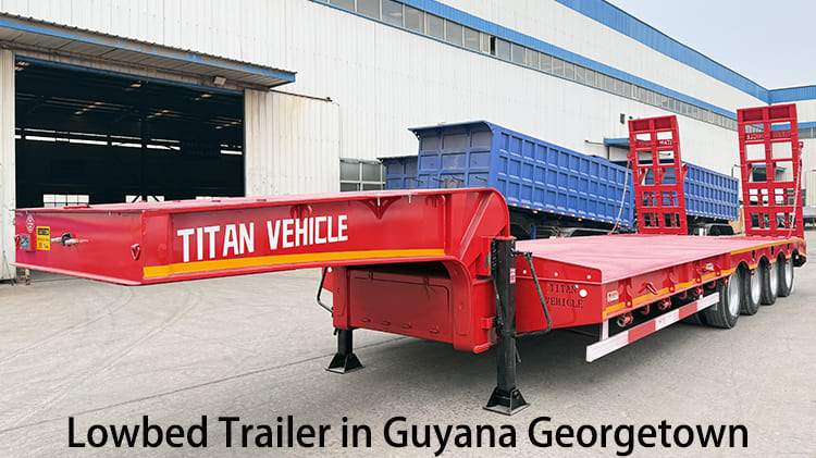 4 Axle 80 Ton Lowbed Trailer for Sale in Guyana Georgetown