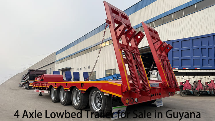4 Axle 80 Ton Lowbed Trailer for Sale in Guyana Georgetown