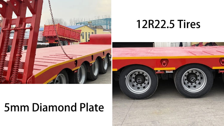 4 Axle 80 Ton Lowbed Trailer for Sale in Guyana Georgetown