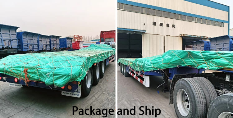 3 Axle 40Ft Semi Low Bed Trailer for Sale in Guyana Bartica