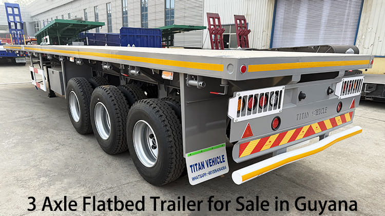3 Axle 40 Foot Flatbed Trailer for Sale in Guyana