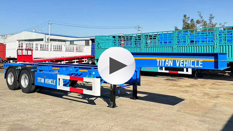 2 Axle 20 Ft Gooseneck Container Trailer for Sale in Guam