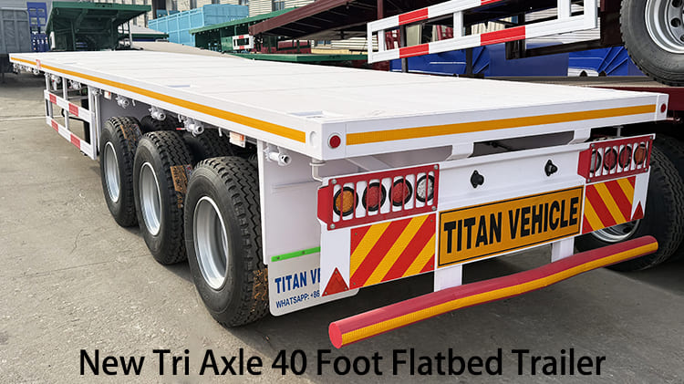 New Tri Axle 40 Foot Flatbed Trailer for Sale in Guyana