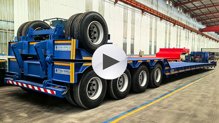 5 Axle Hydraulic Detachable Gooseneck Lowboy Trailer for Sale in Guyana