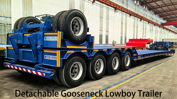 5 Axle Hydraulic Detachable Gooseneck Lowboy Trailer for Sale in Guyana