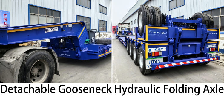 5 Axle Hydraulic Detachable Gooseneck Lowboy Trailer for Sale in Guyana