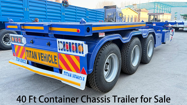 Tri Axle 40 Ft Container Chassis Trailer for Sale in Guam Agana