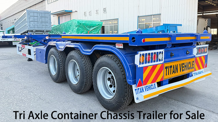 Tri Axle 40 Ft Container Chassis Trailer for Sale in Guam Agana