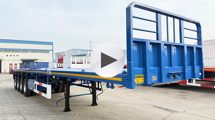 4 Axle 80 Ton Flat Deck Trailers for Sale in Tanzania