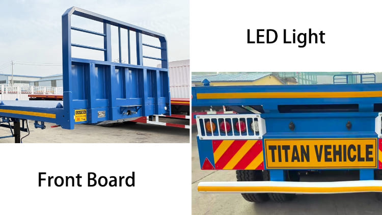 4 Axle 80 Ton Flat Deck Trailers for Sale in Tanzania