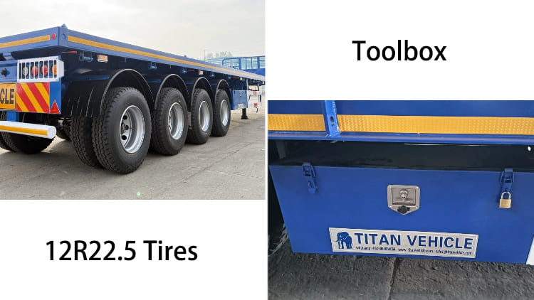 4 Axle 80 Ton Flat Deck Trailers for Sale in Tanzania