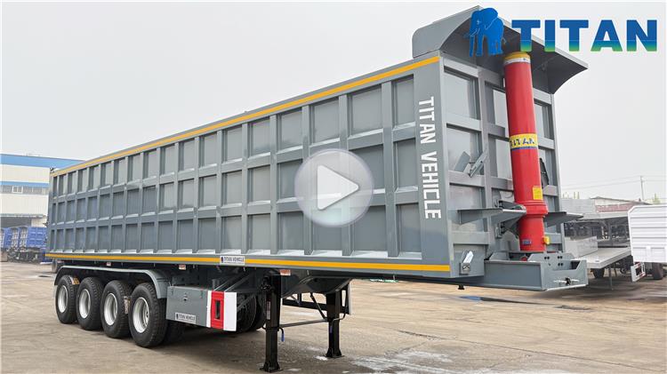 4 Axle 80 Ton End Dump Semi Trailers for Sale in Jamaica